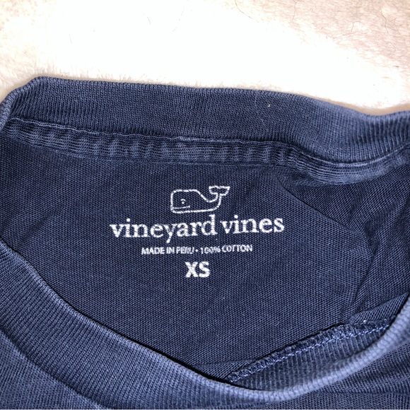 Navy Blue Vineyard Vines Tee Shirt | Men’s XS - Picture 3 of 4